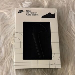 Nike Black Air Force 1 Card Wallet
